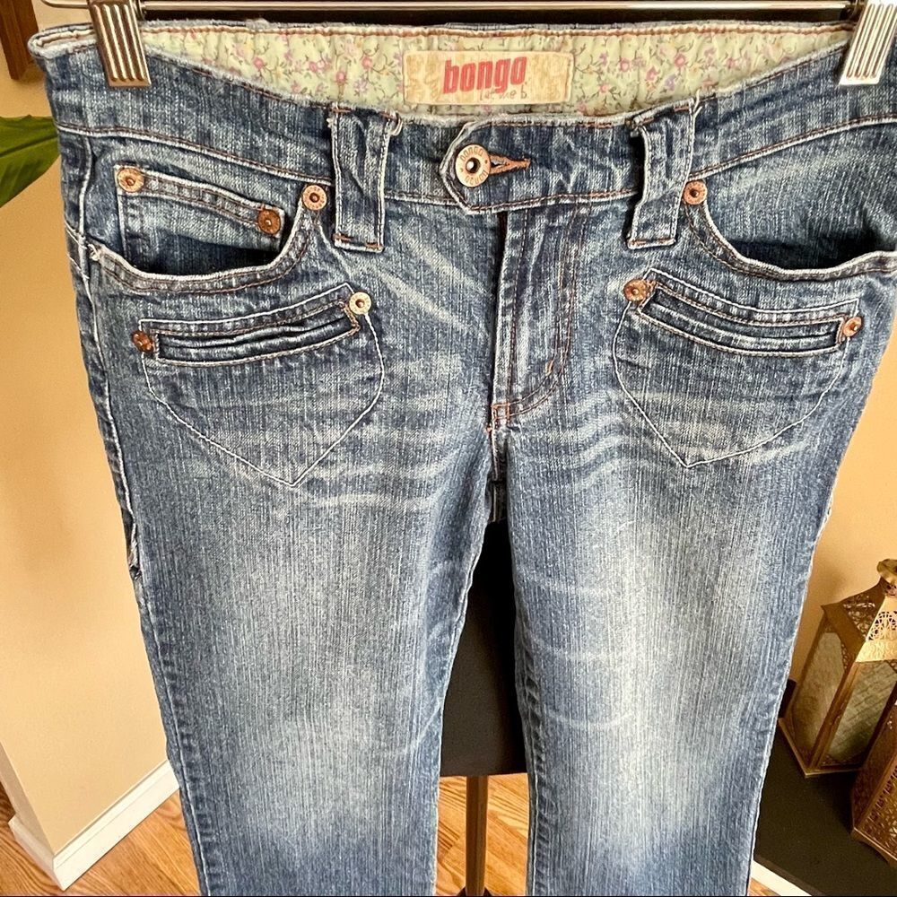 Bongo Vintage Y2K cropped capri low rise jeans - Picture 2 of 14